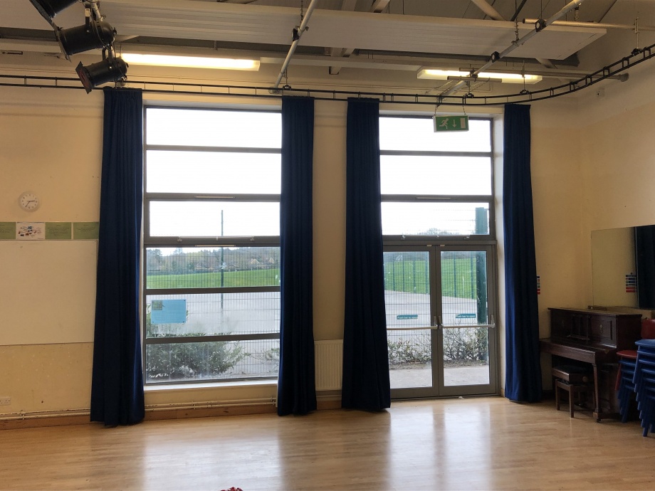 School Hall Curtains - Great Missenden->title 2