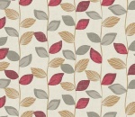 Printed Curtains - Zenith Scarlet