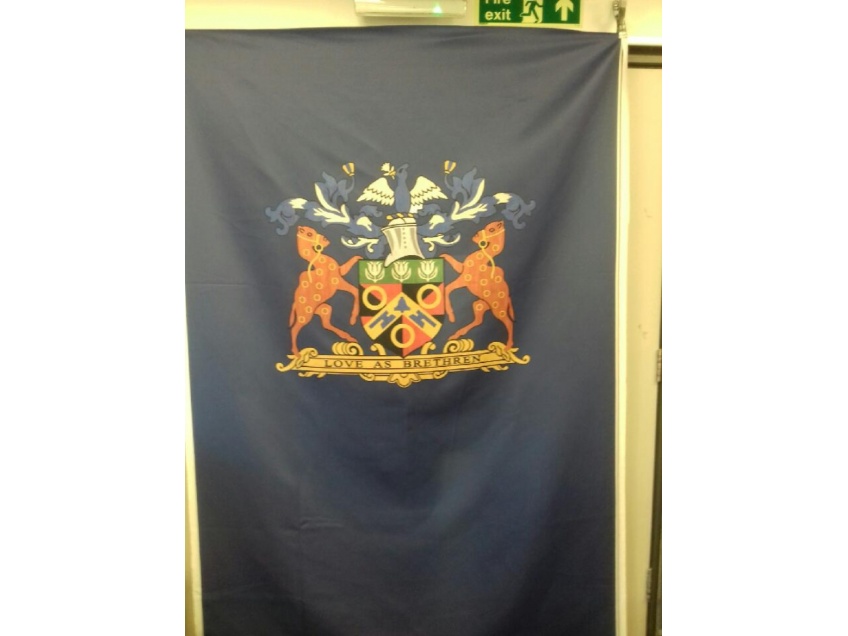 School Logo Curtains for School Halls &amp; Stage Curtains -