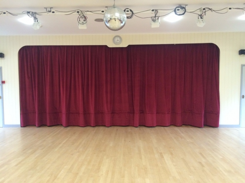 Stage Curtains 2 - Clarborough Village Hall, Retford February 2016