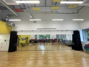 Dance Studio, Tracking & Curtains - Croydon