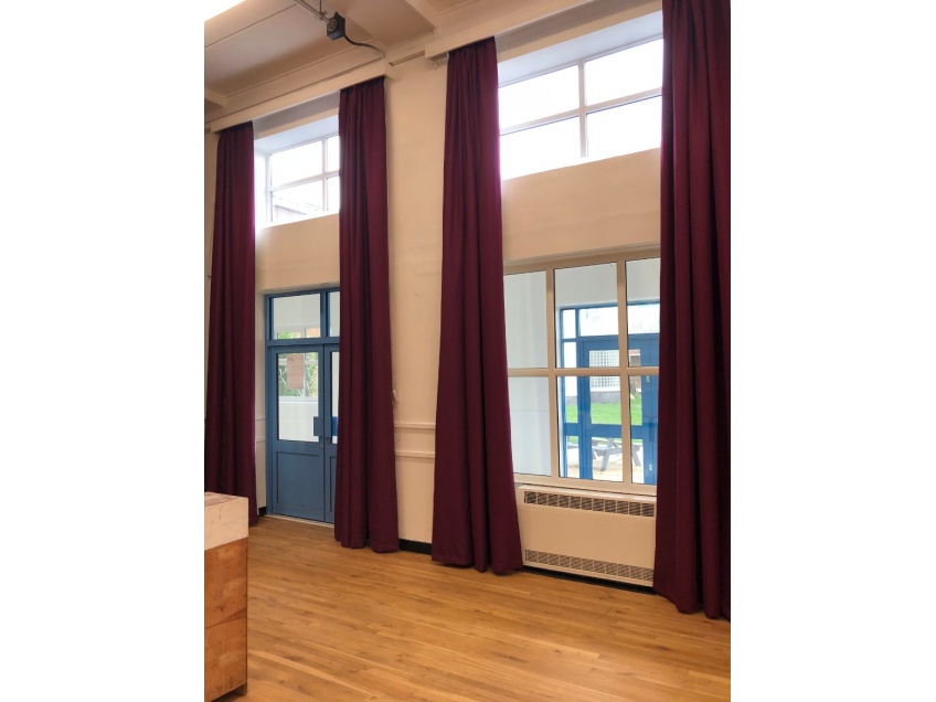 School Hall & Stage Curtains - Nuneaton - After