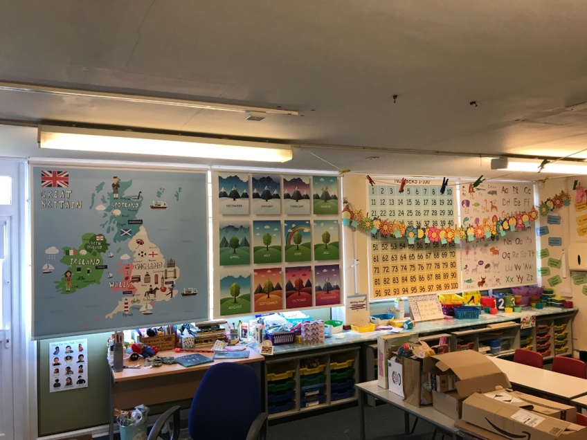 Educational Blinds for Primary Schools - English, Mathematics, Geography Blinds -