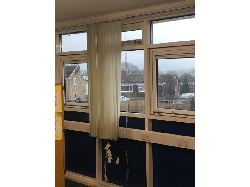 Junior School Replacement Blinds - Bristol - Damaged vertical blinds didn&#039;t stop enough light or heat