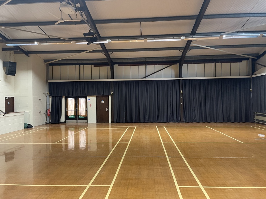 Community Hall Curtains - Needham Market->title 2