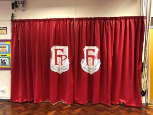 School Logo Curtains - Tamworth