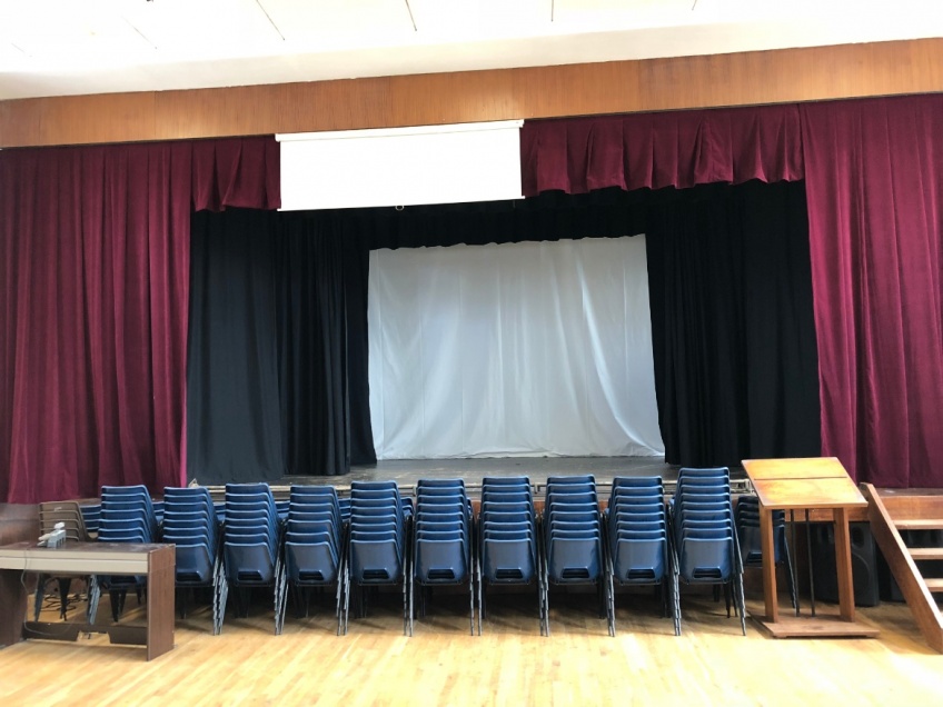 School Hall & Stage Curtains - Nuneaton - Hall Stage - after