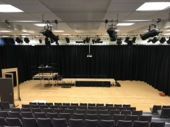 New School Hall Backdrop for Performances and Presentations