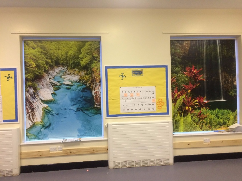 Jungle blinds for schools -