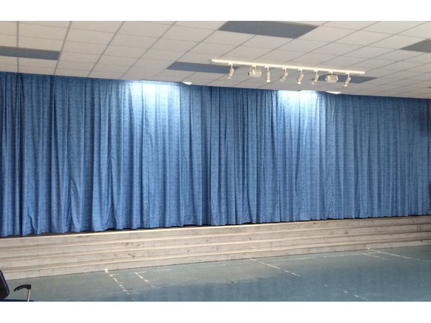Stage Curtains 2 - Down Hall Primary school, Rayleigh, Essex