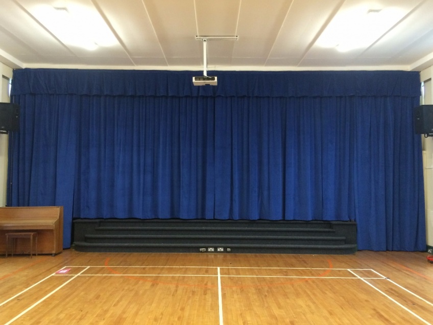 Stage Curtains 2 - Nothstead Primiary school, February 2016